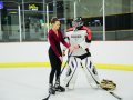 Mikaela Learning Ice Hockey Shots 